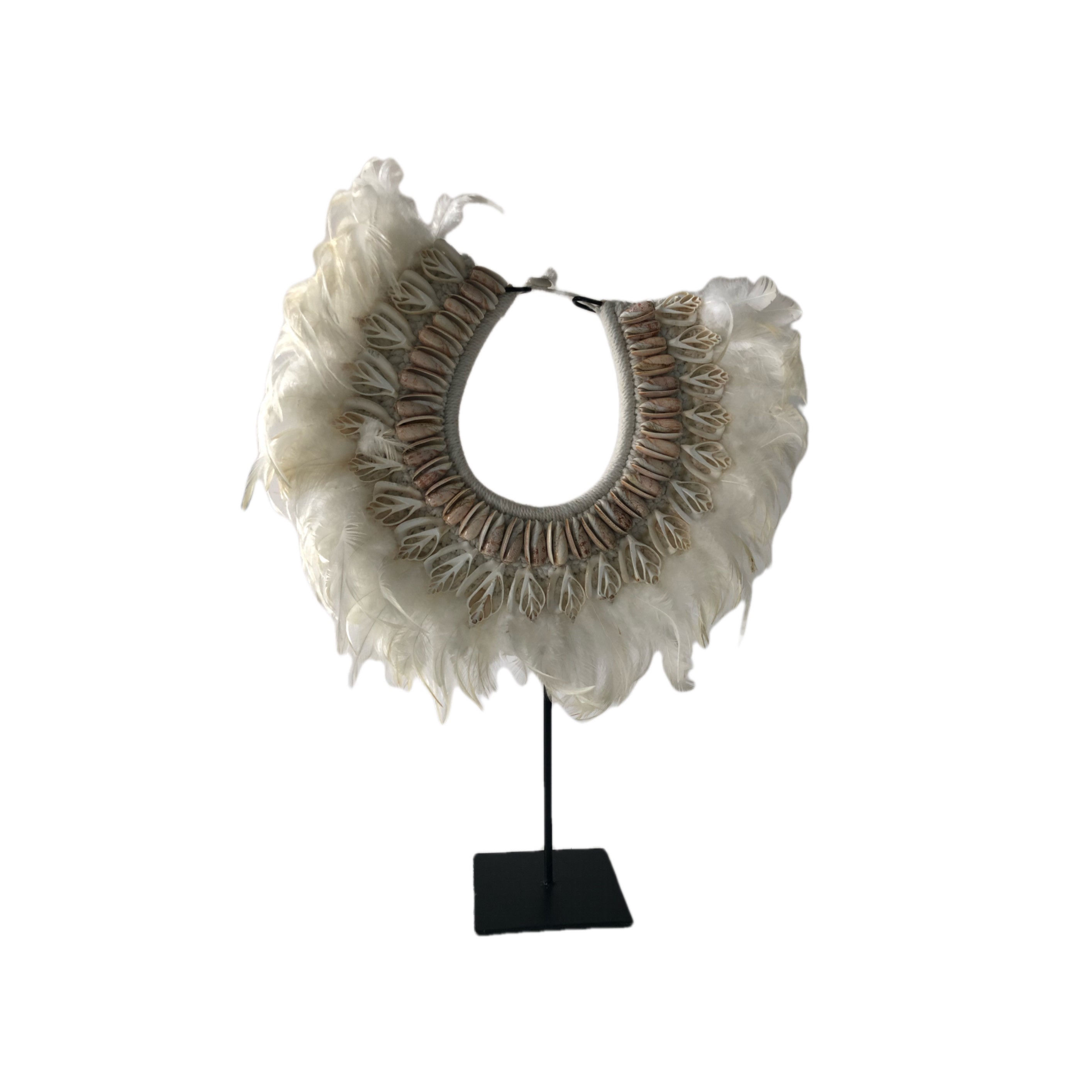 Feather Necklace on Stand