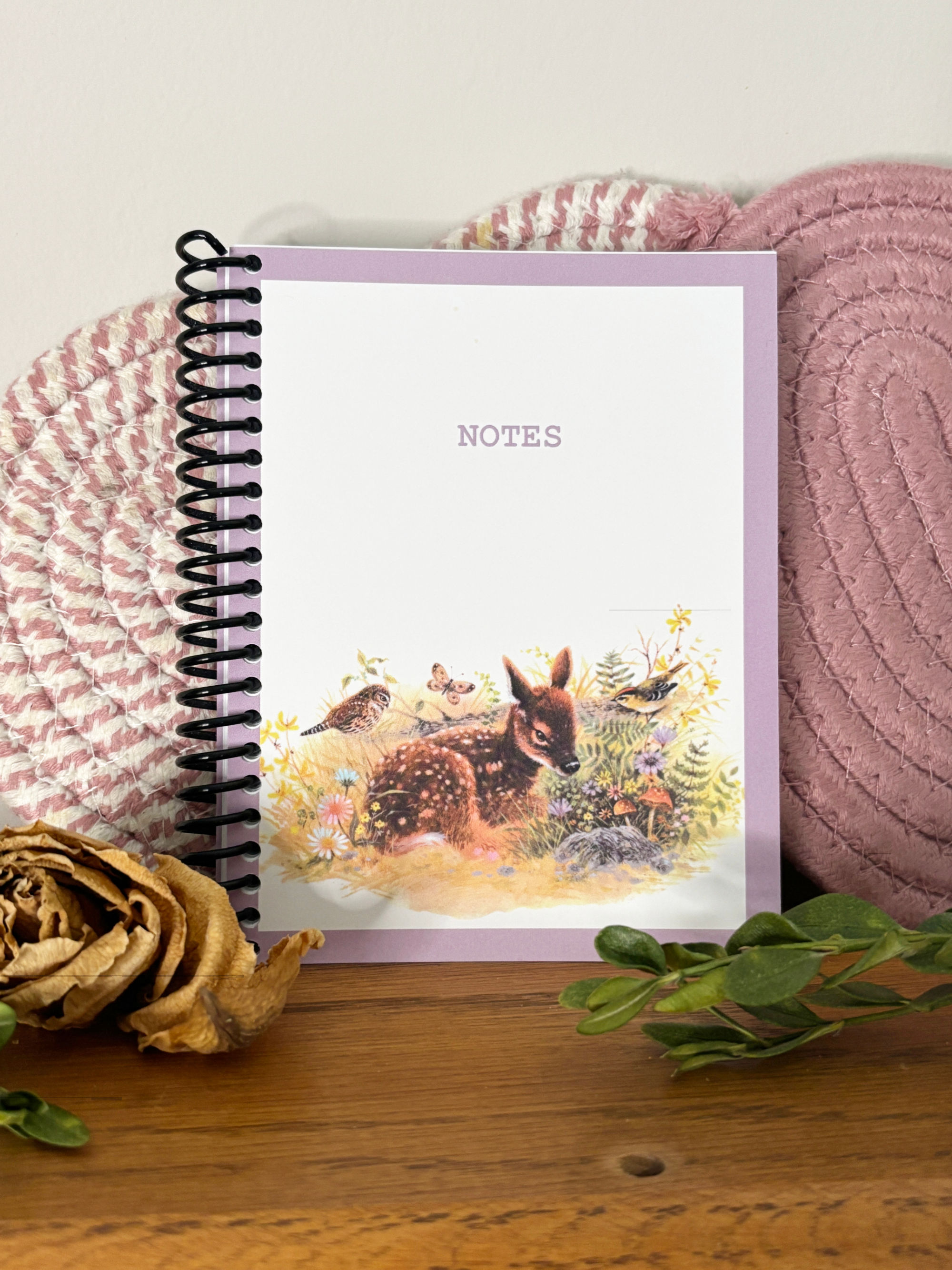 Vintage Deer Illustration Notebook