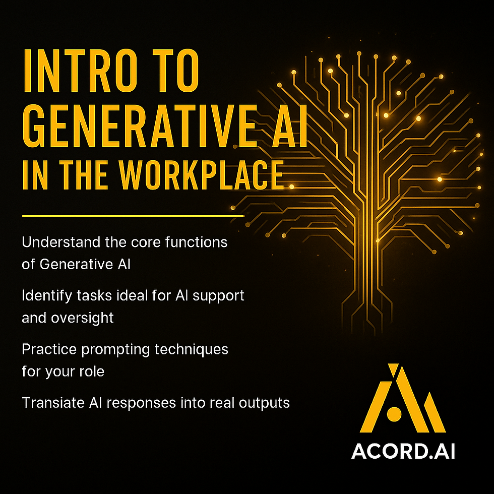 Intro to Generative AI in the Workplace 7/17