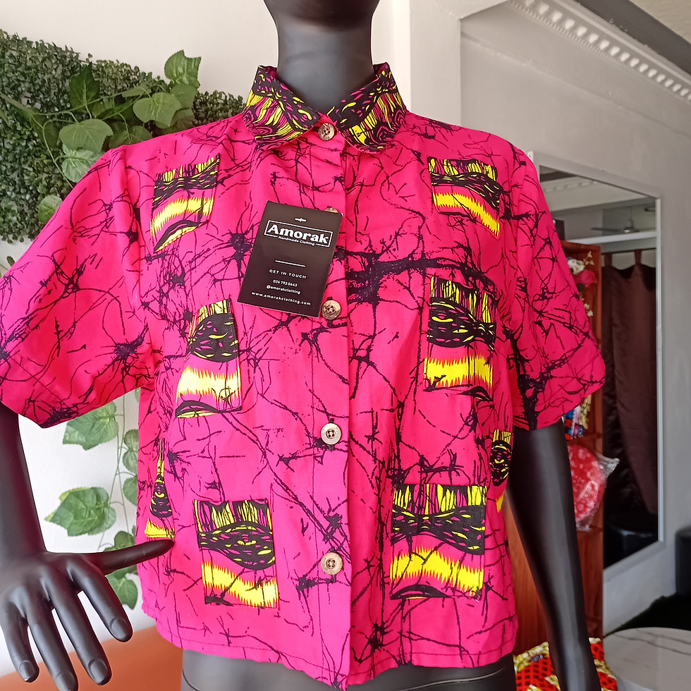 Thumbnail: African print casual shirt.