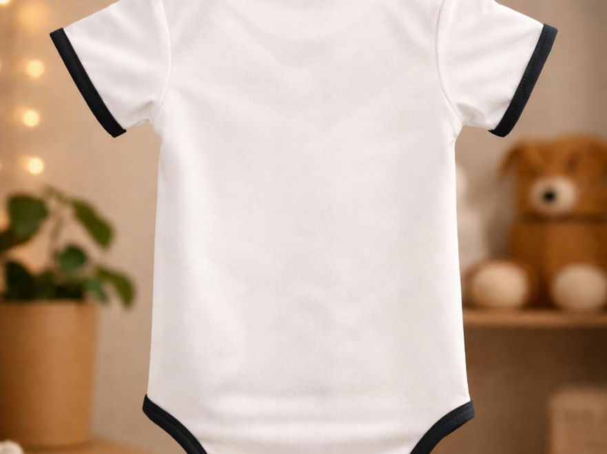 Germany Baby Soccer Romper Custom Name and Number Personalized Baby Bodysuit Back View