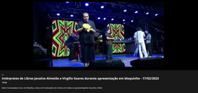 Blocos de Brasília têm intérprete de Libras para foliões surdos