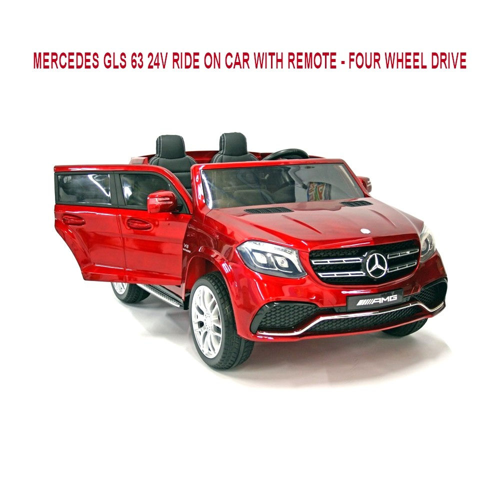 Licensed Mercedes GLS 63 Electric 24v Ride on Car Two Seater Jeep with Remote -
