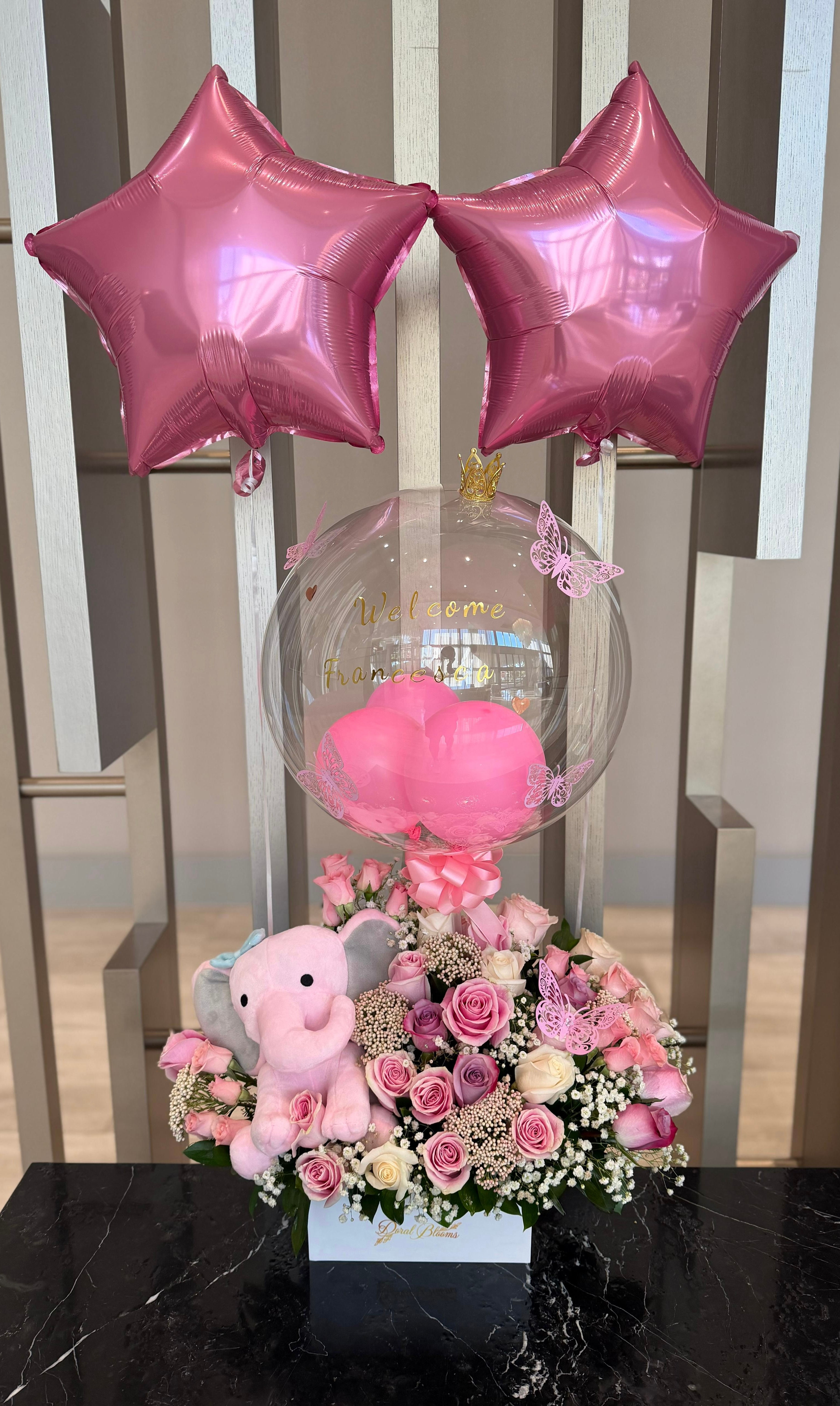 Pink Arrangement for a Newborn