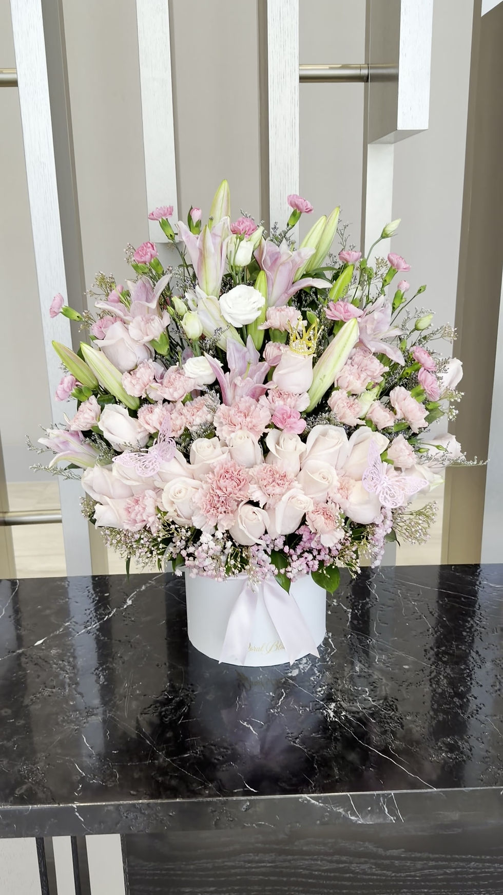 Thumbnail: Happy Birthday Pink Tones Arrangement