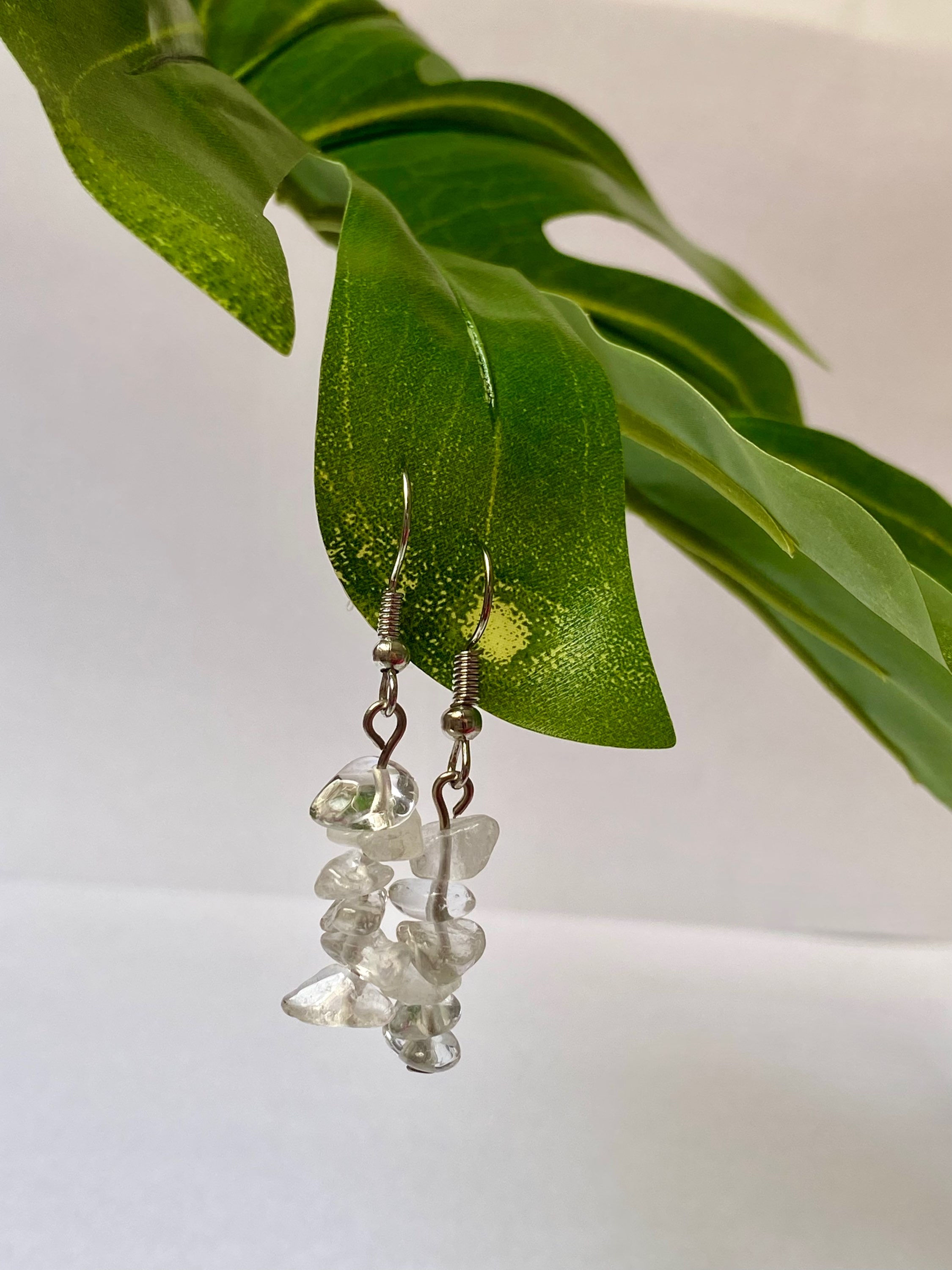 Brinco Turquia Quartzo Cristal