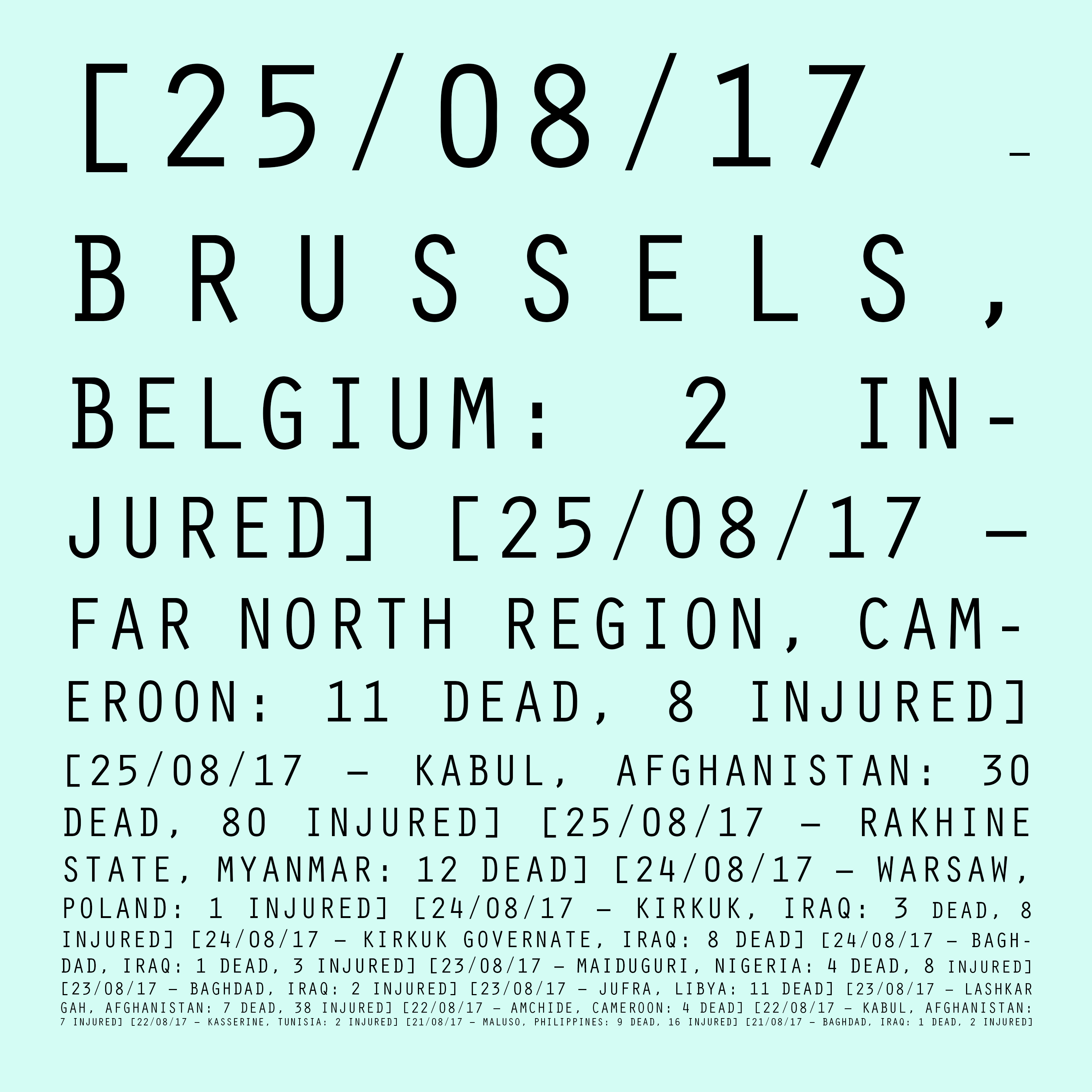 25/08/017 - 21/08/17: Brussels