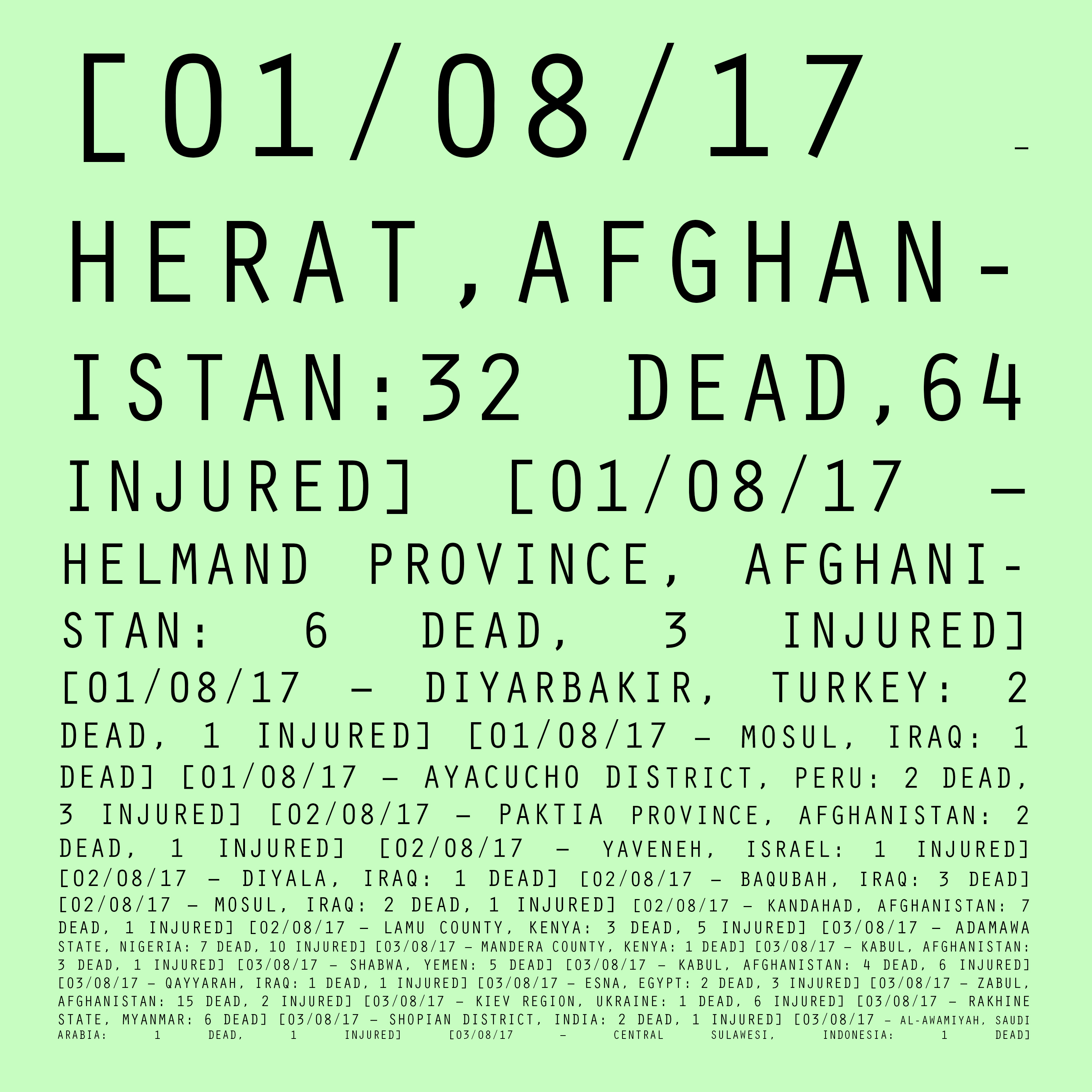 01/08/17 - 03/08/17: Herat