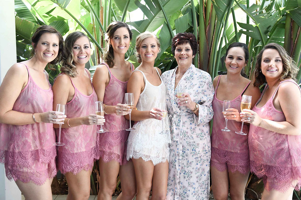 Bridesmaids with Mother of the Bride
