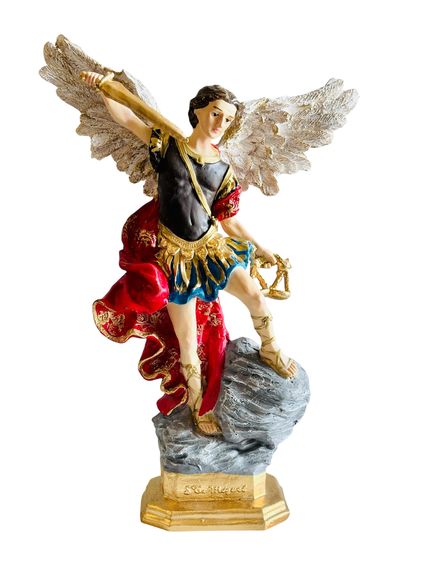 Arcángel Miguel 30 cm Ala Blanca