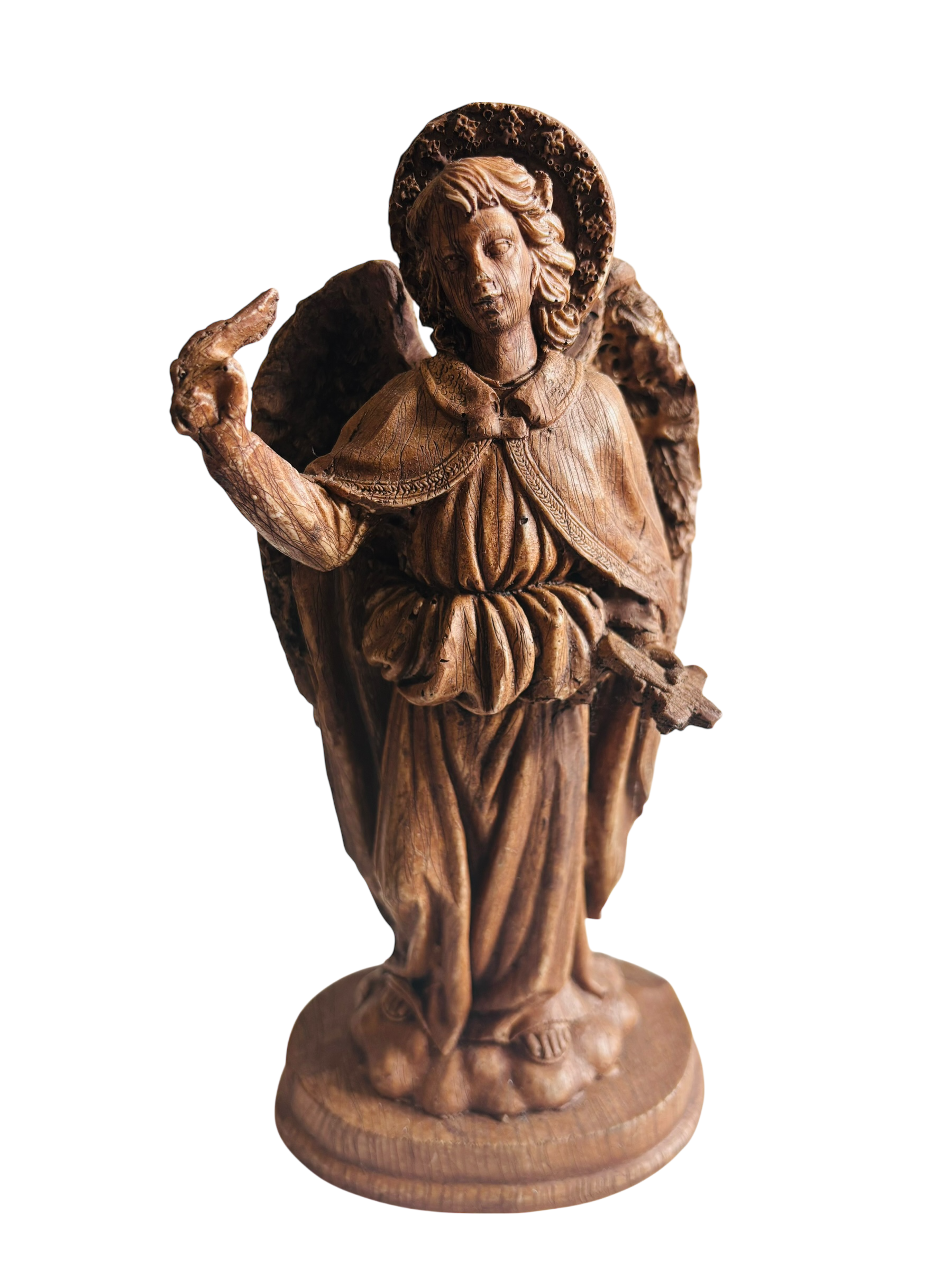 Arcangel Zadquiel 20 cm Terminado Madera