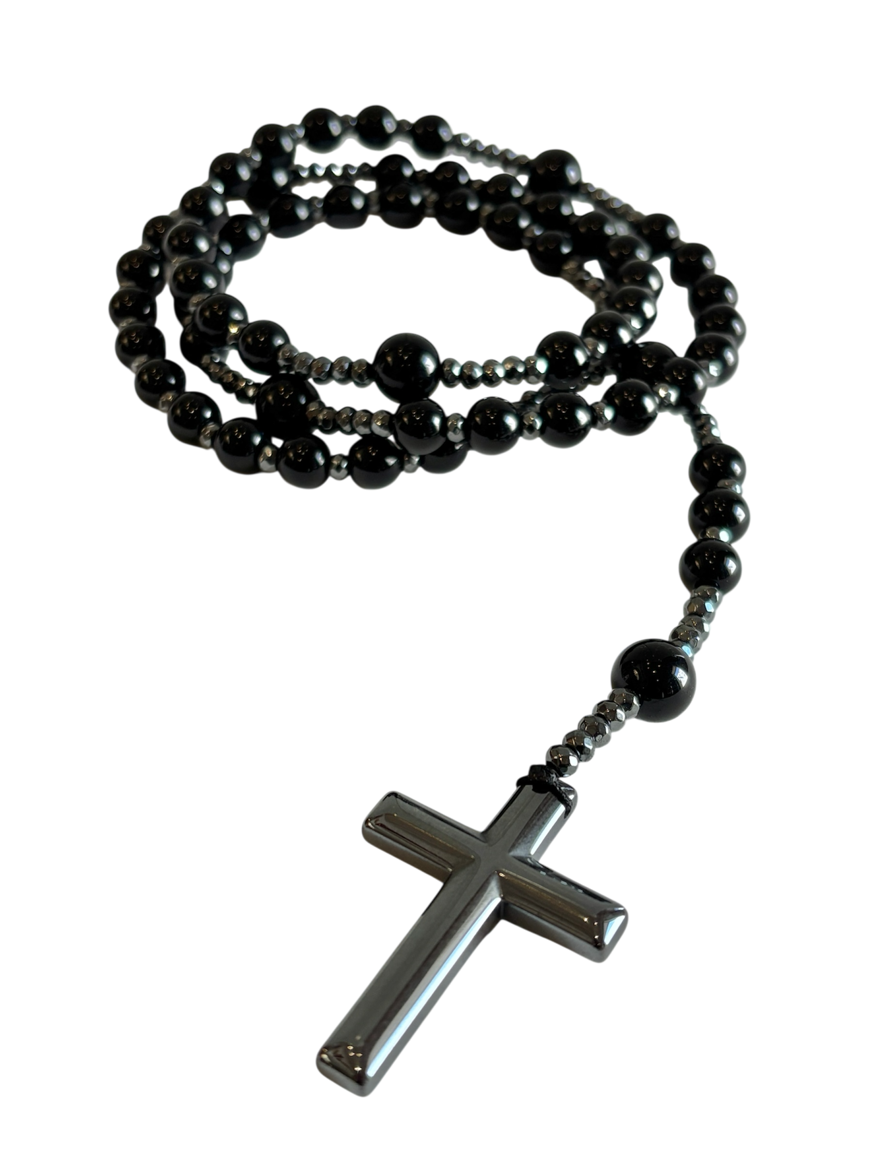 Santo Rosario Obsidiana