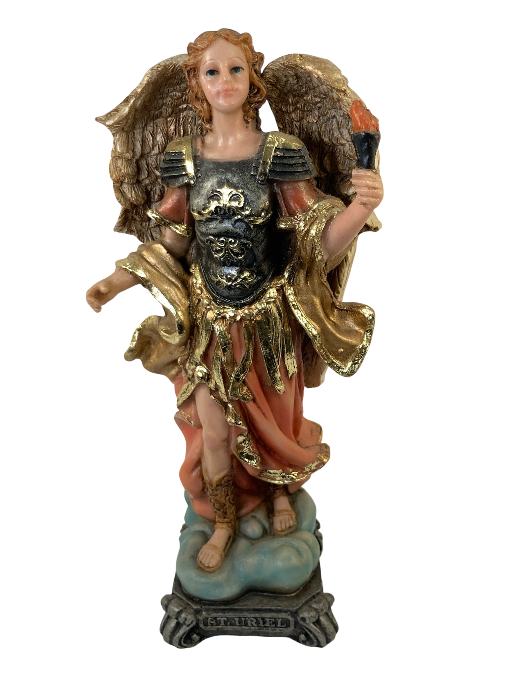 Arcángel Uriel 25 cm Limitado Aplicación Oro