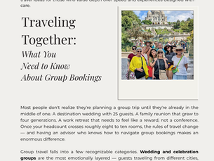 Traveling Together: What You Need to Know About Group Bookings
