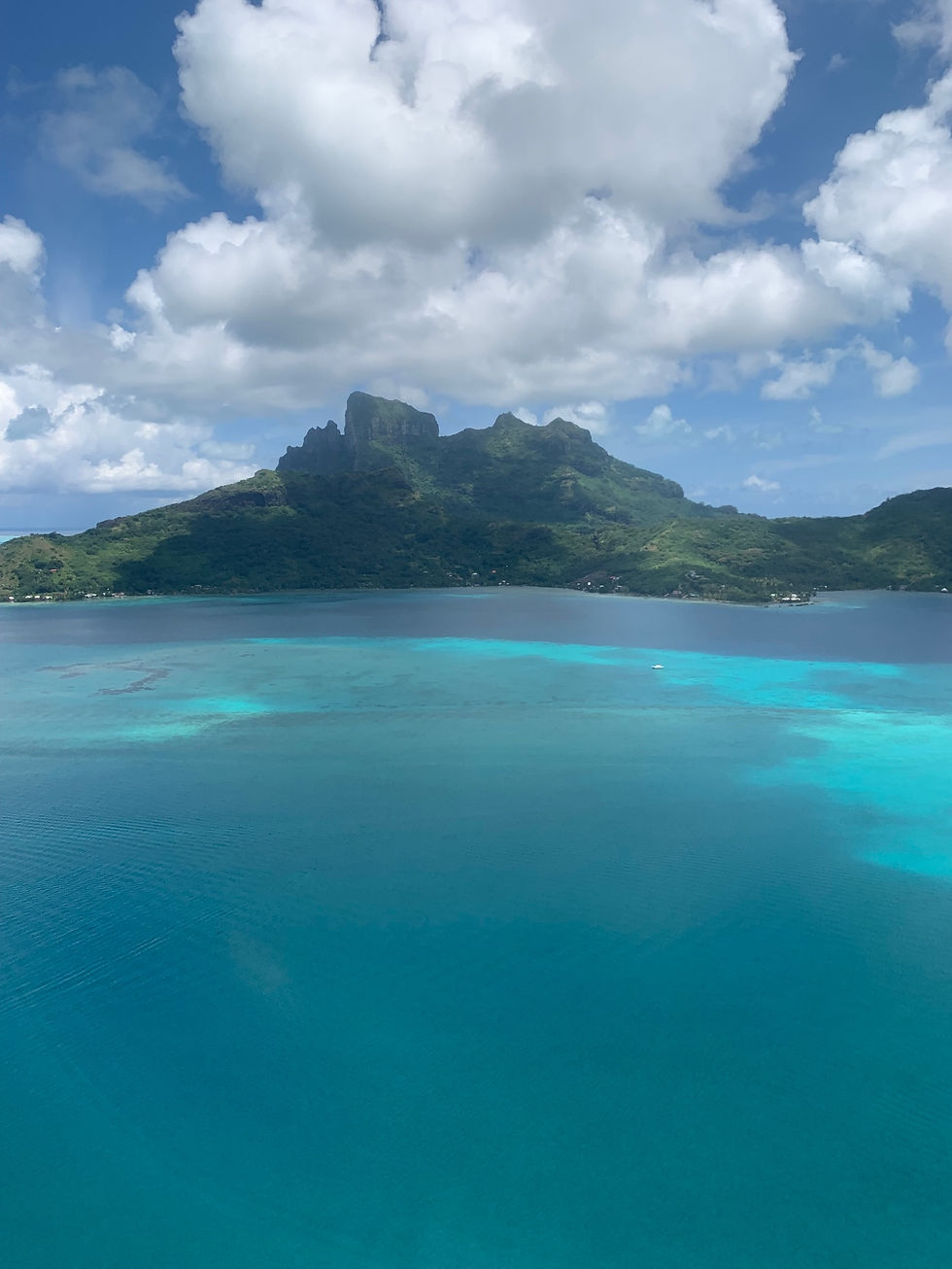 Mount Otemanu -Bora Bora - French Polynesia - from the plane