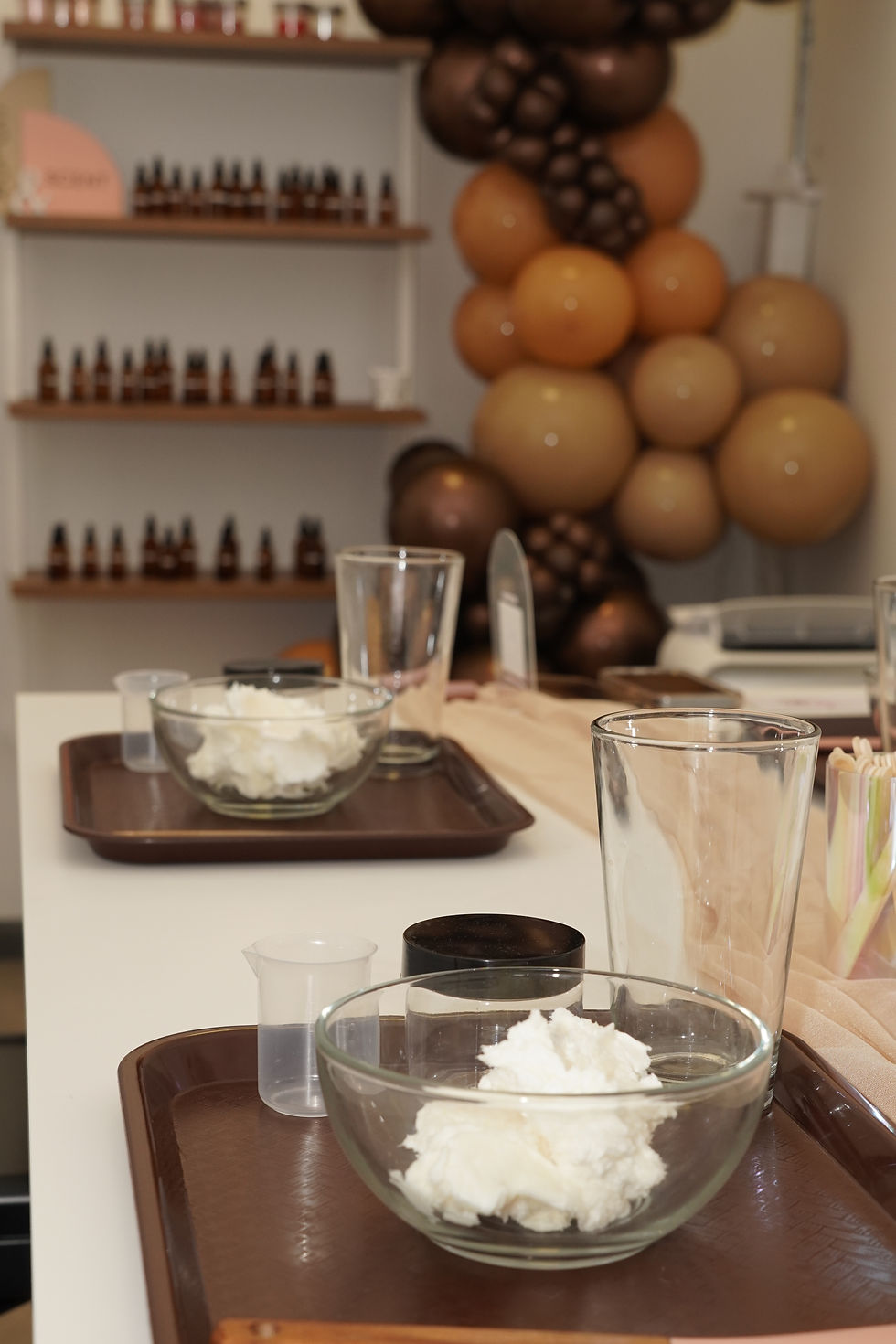 Guests enjoying a luxury body butter experience in Houston