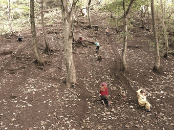 Climbing the Muddy Mountains.