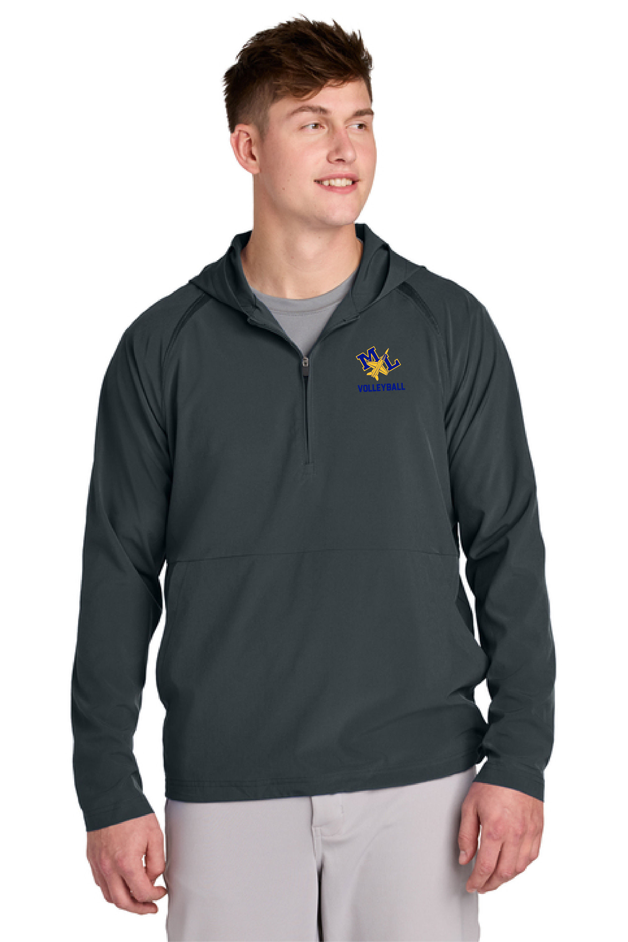 Volleyball - Sport-Tek® 1/2-Zip Long Sleeve Hooded Jacket