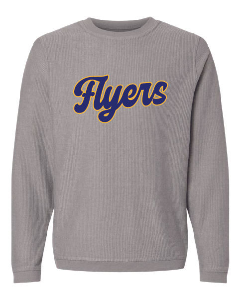 Ribbed Knit Boxy Crew Sweatshirt
