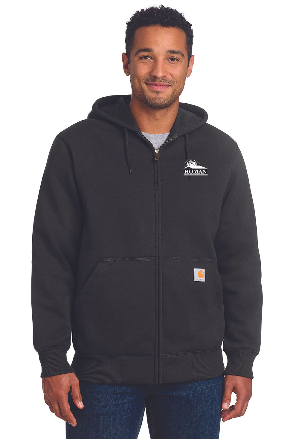 Thumbnail: Carhartt® Rain Defender® Paxton Heavyweight Hooded Zip-Front Sweatshirt