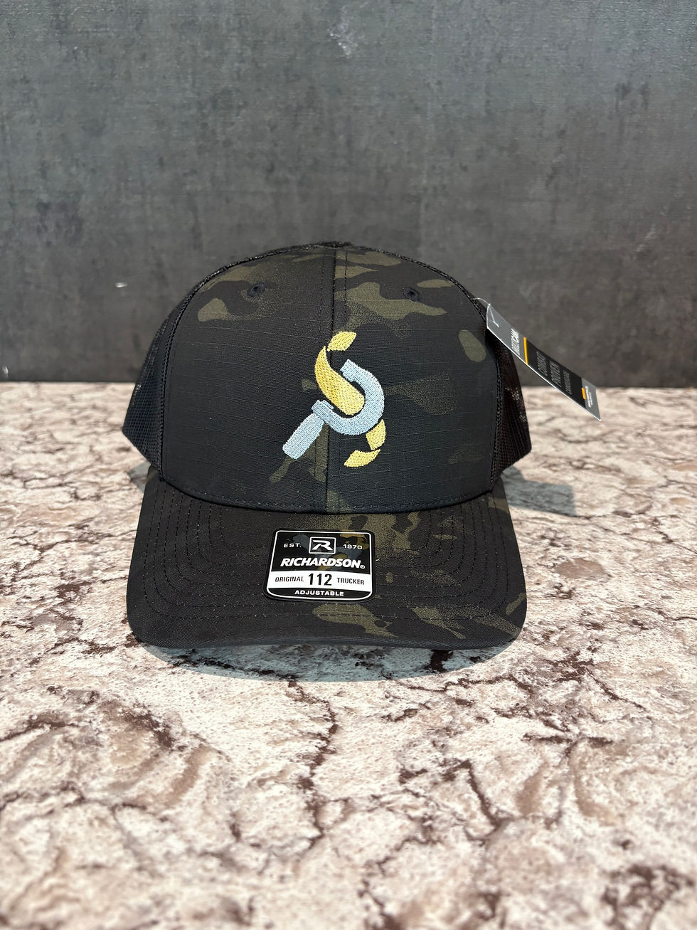 Thumbnail: Black Richardson Printed Tactical Trucker