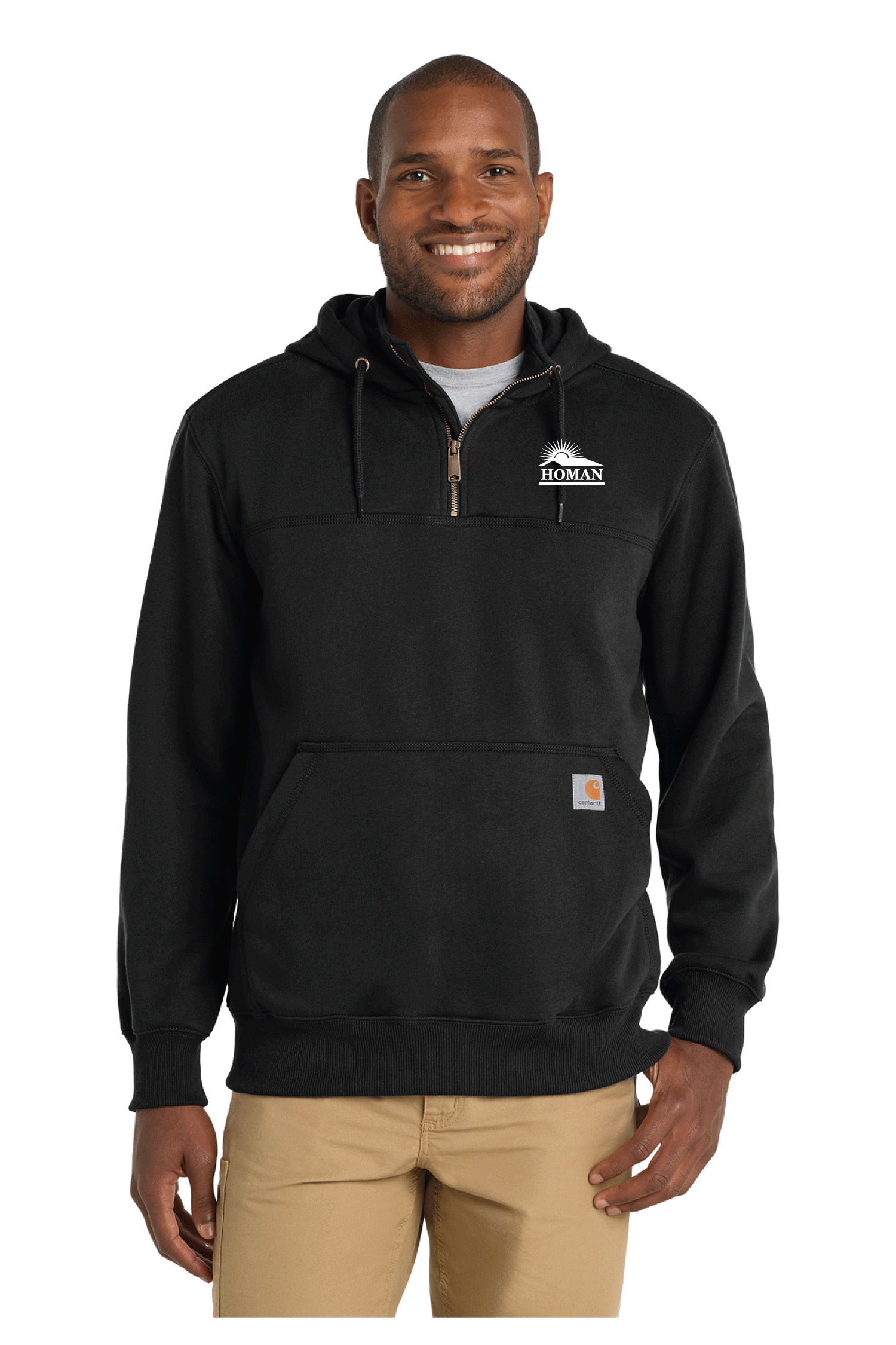 Carhartt ® Rain Defender ® Paxton Heavyweight Hooded Zip Mock Sweatshirt