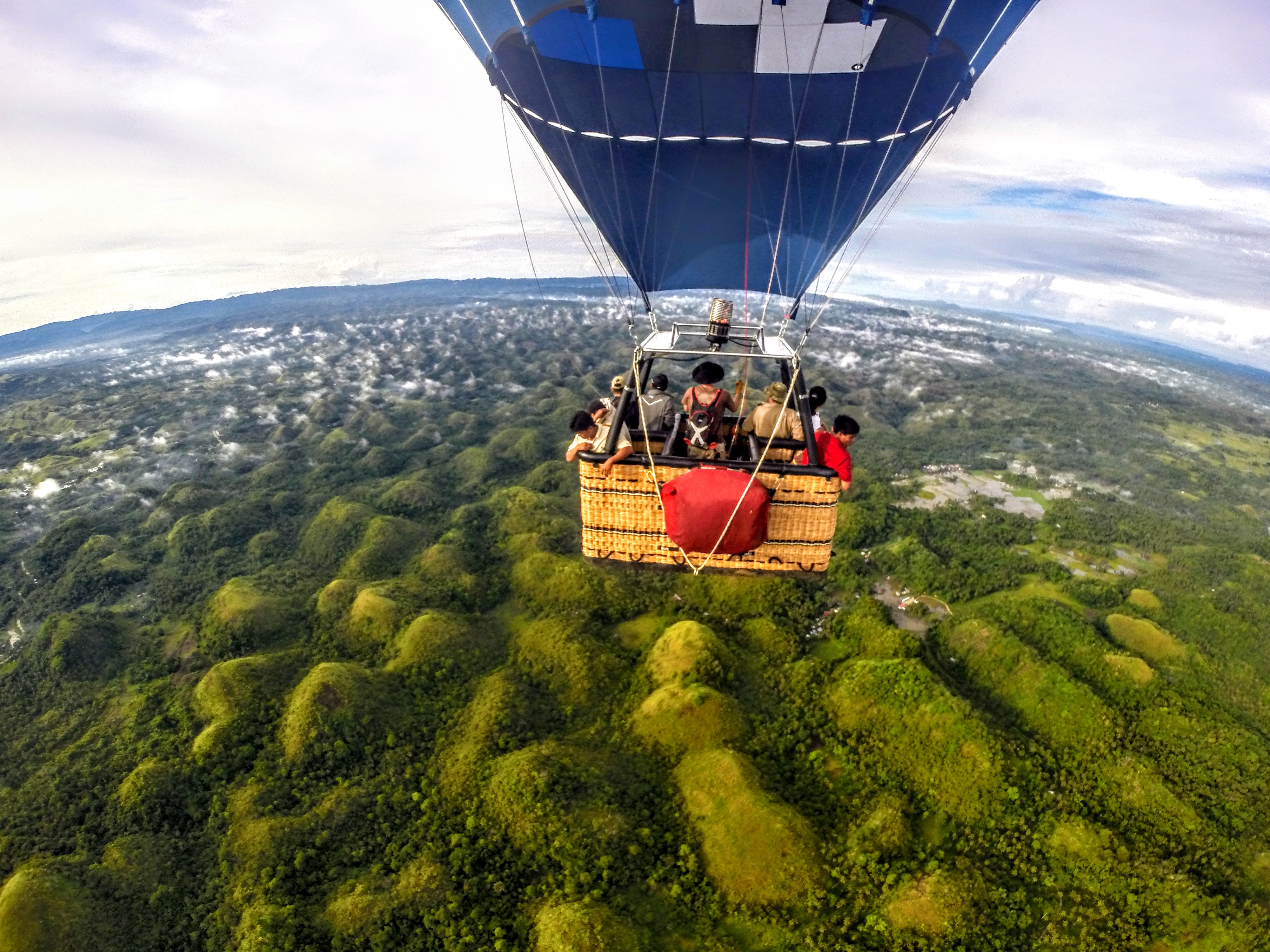Hot Air Balloon Rides in the Chocolate Hills of Bohol, Philippines