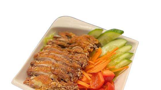 V12. Knusprige Entefleisch Salat