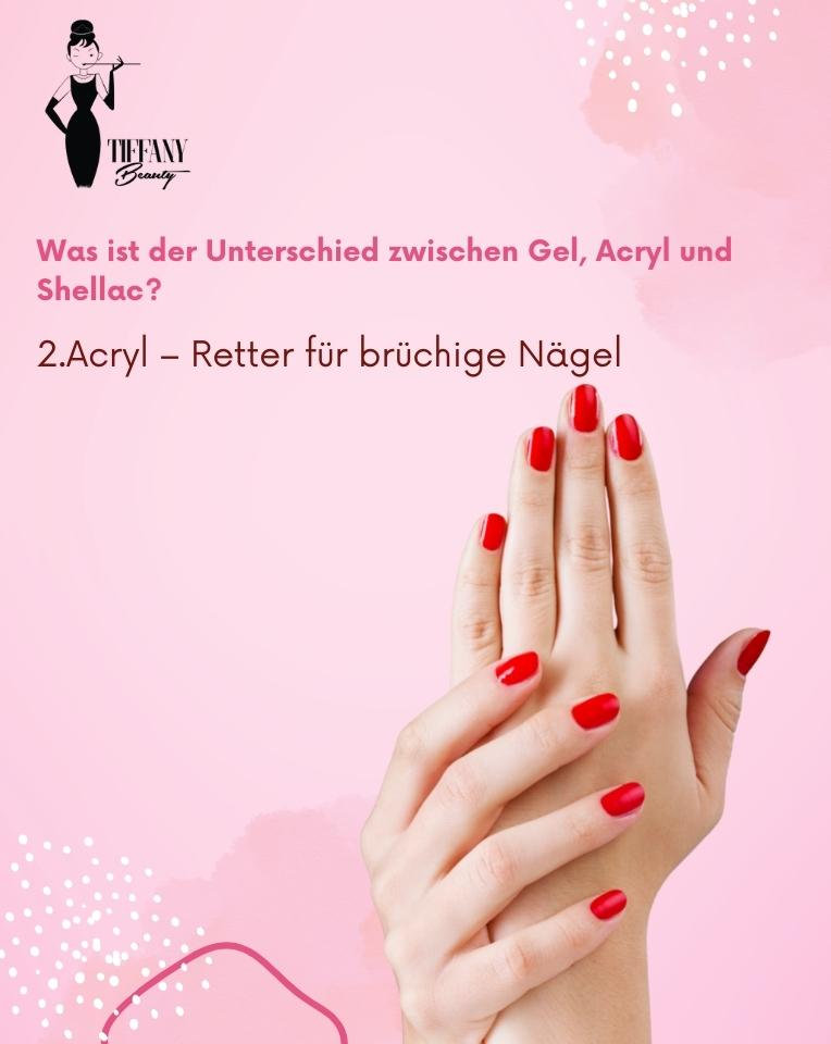 Was ist der Unterschied zwischen Gel, Acryl und Shellac?