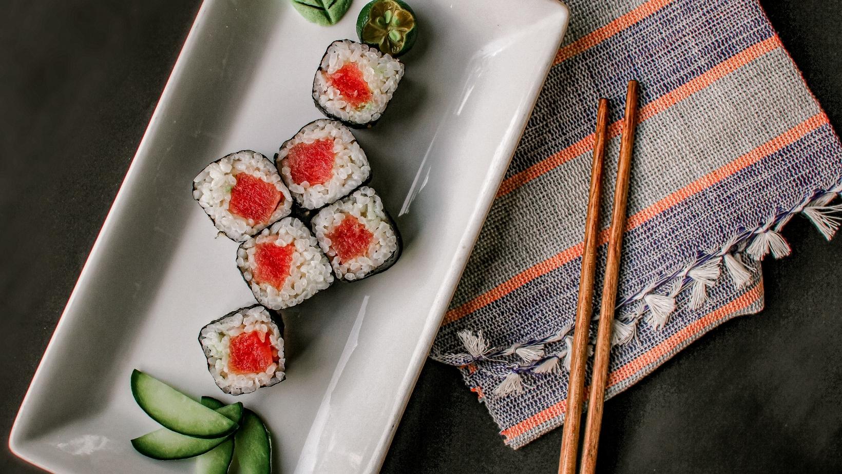 Arranged Food and Objects