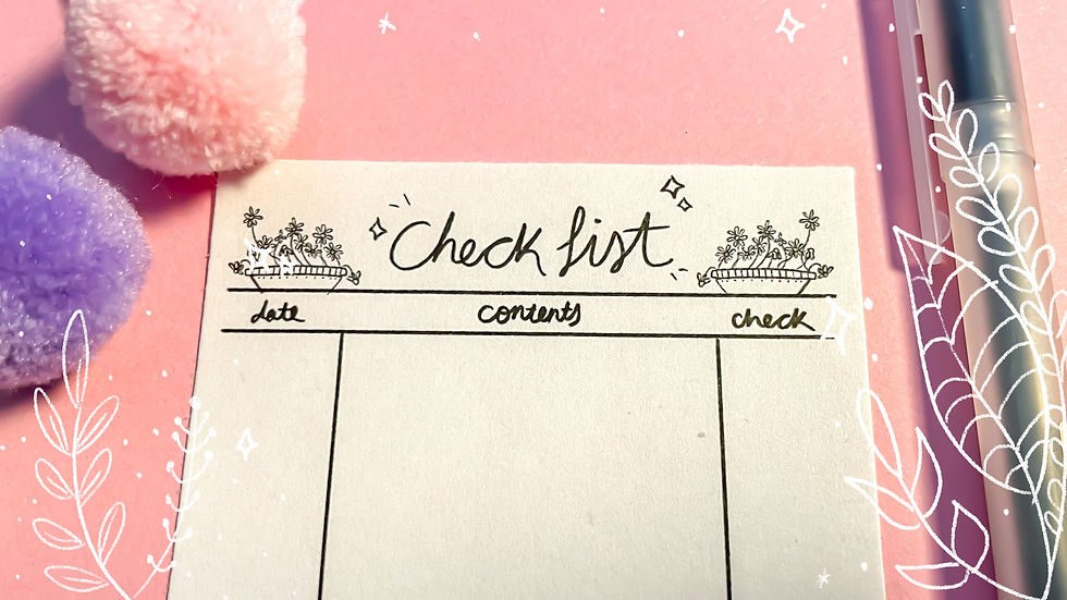 Thumbnail: Botanical Check List Memo Printable