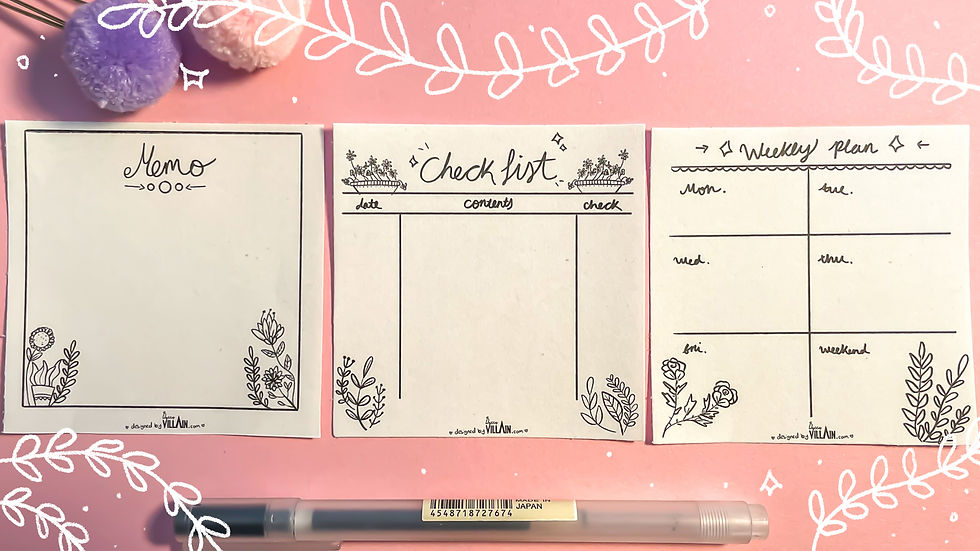 Thumbnail: BUNDLE! Botanical Weekly Planner, Check Lists and Memo Planner Printable