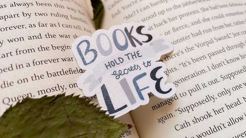 Thumbnail: Laminated Books Hold The Secrets To Life Sticker