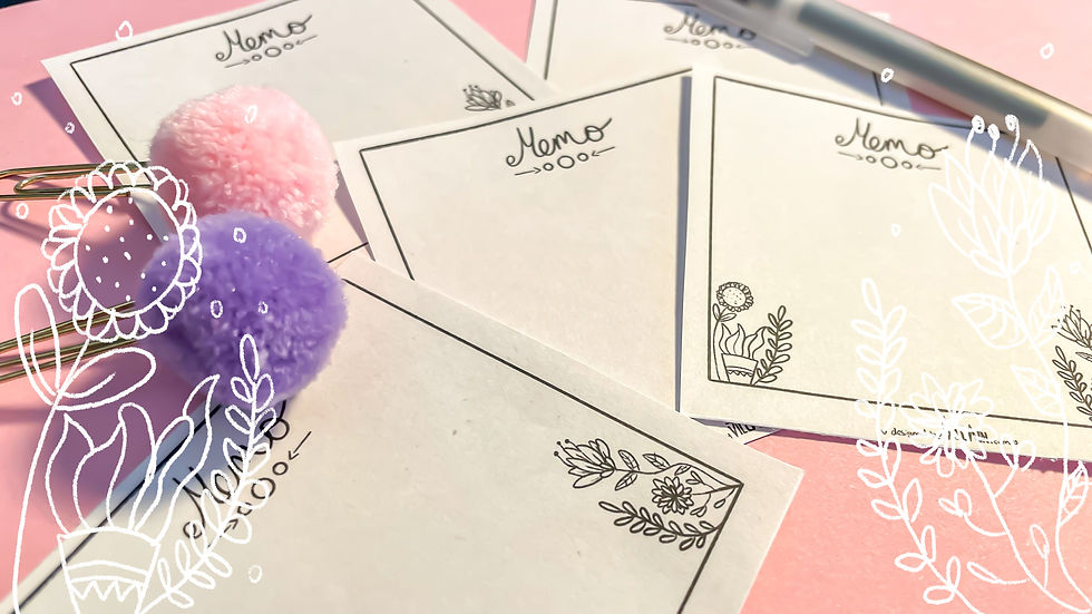 Thumbnail: Botanical Memo Pad Printable