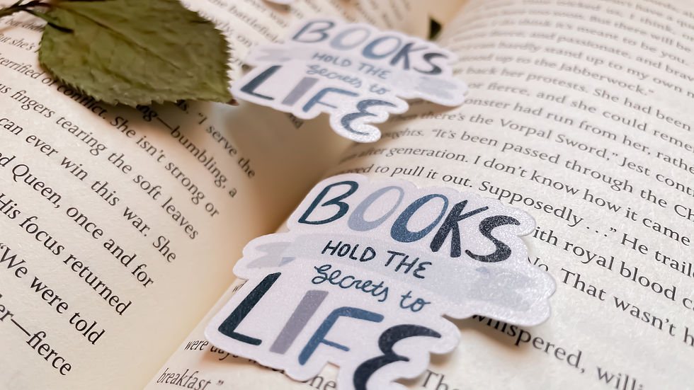 Thumbnail: Laminated Books Hold The Secrets To Life Sticker