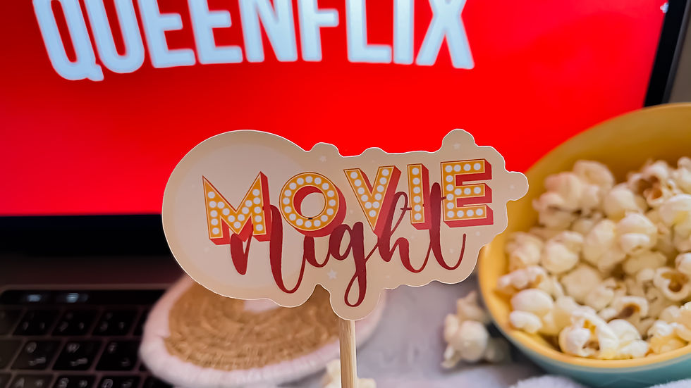 Thumbnail: Glossy Movie Night Sticker