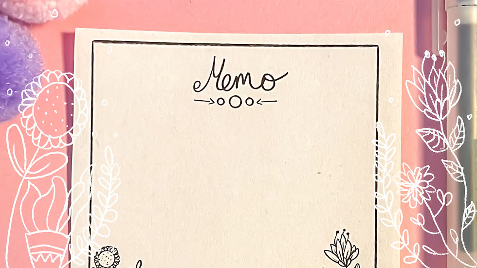 Thumbnail: Botanical Memo Pad Printable