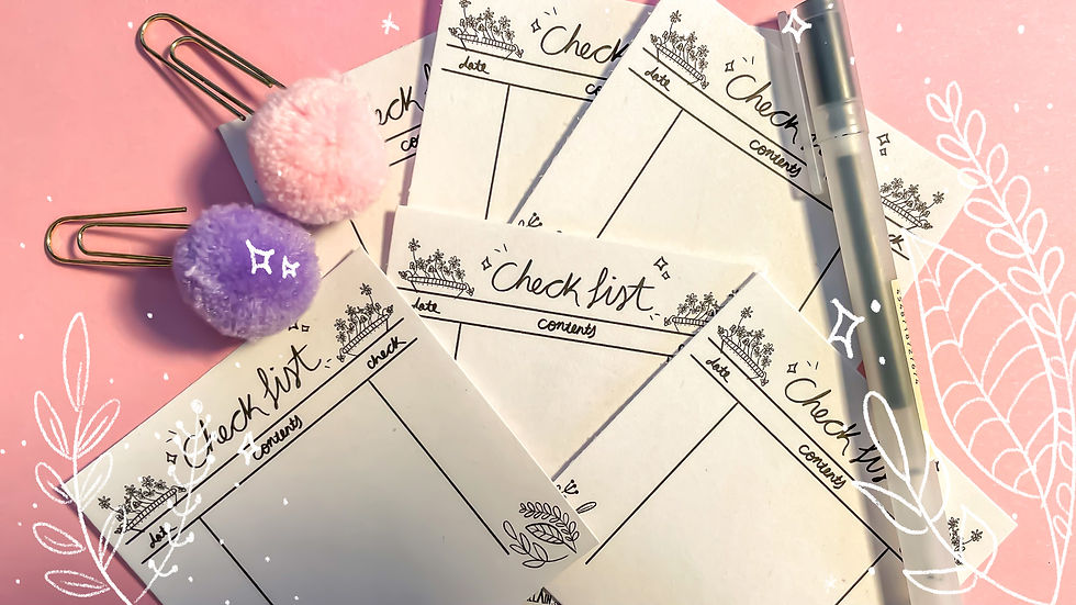 Thumbnail: Botanical Check List Memo Printable