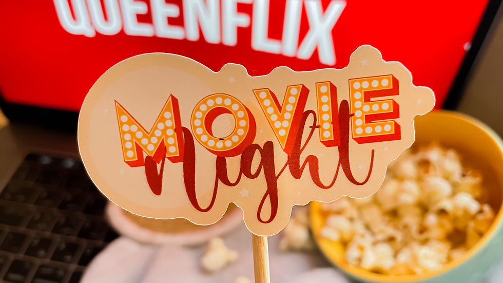 Thumbnail: Glossy Movie Night Sticker