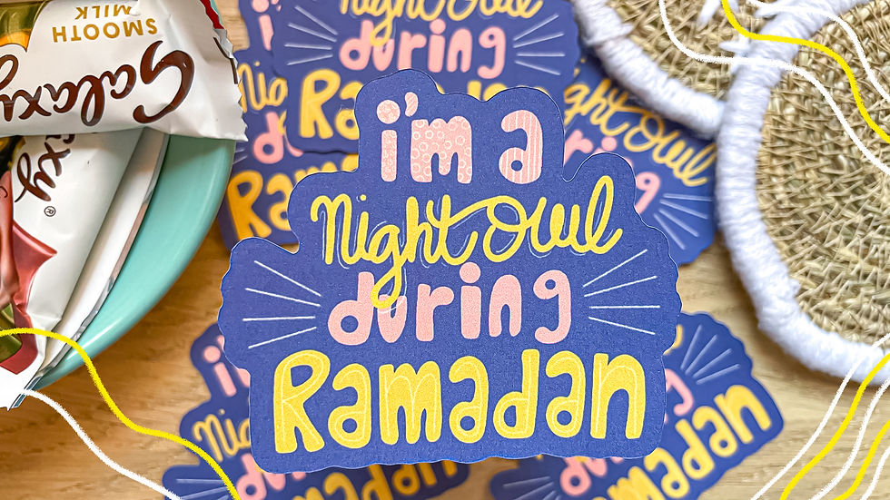 Thumbnail: Matte I'm a Night Owl During Ramadan Sticker