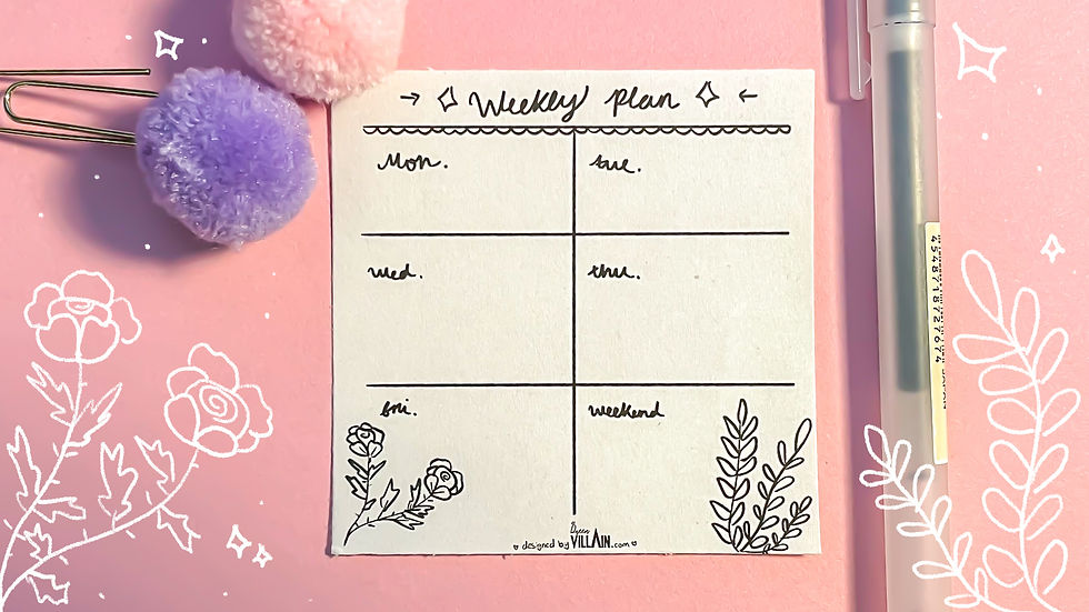 Thumbnail: Botanical Weekly Memo Planner Printable