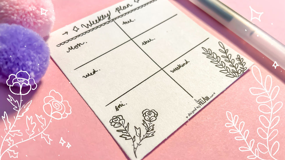 Thumbnail: Botanical Weekly Memo Planner Printable