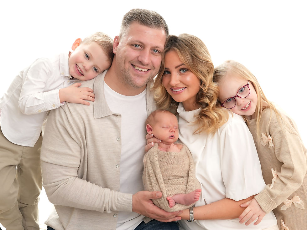 Newborn family photograph