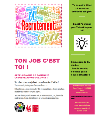 TON JOB C’EST TOI !