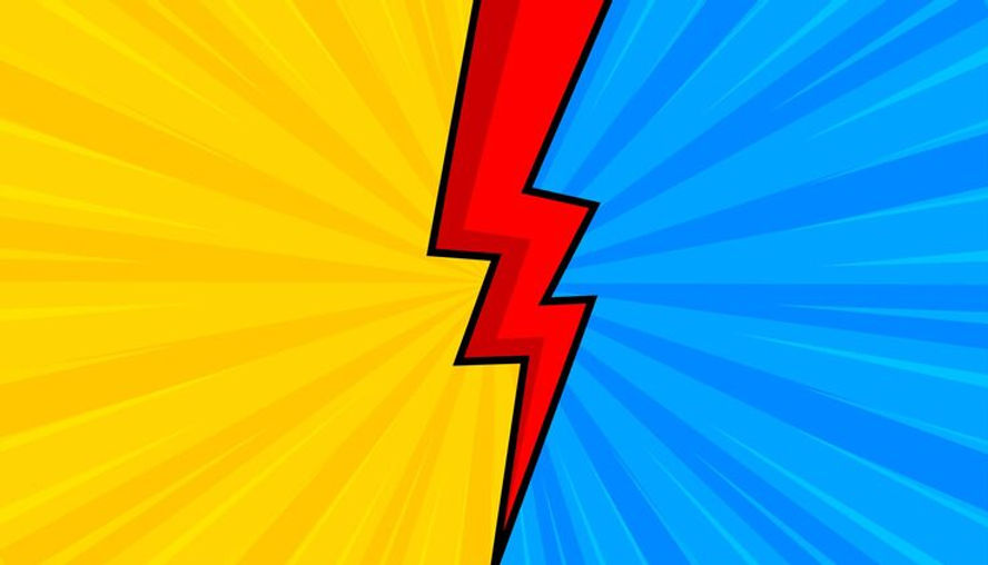 yellow-comic-background-with-thunder-flash-versus-symbol-comic-background-halftone-comic-d
