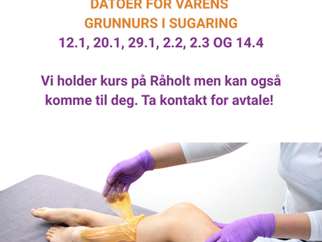 Kursdatoer til neste år