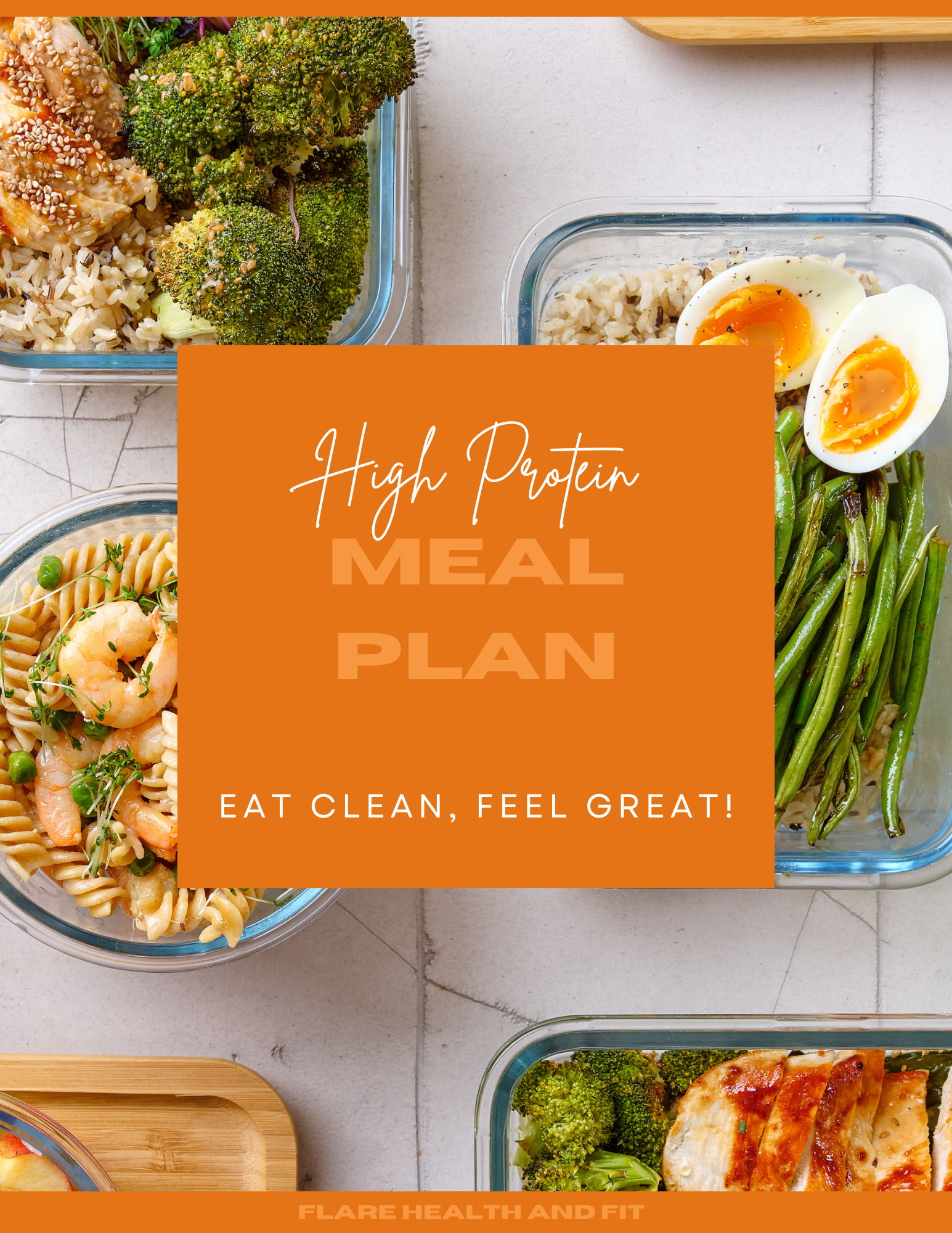 High Protein Meal Plan, Shopping List, & Meal Prep Guide
