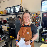 Tool Tech Christina standing in the makerspace