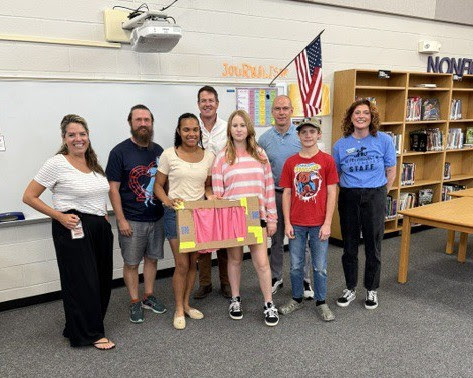 students from Platte County MO with KC Pet Project prototype