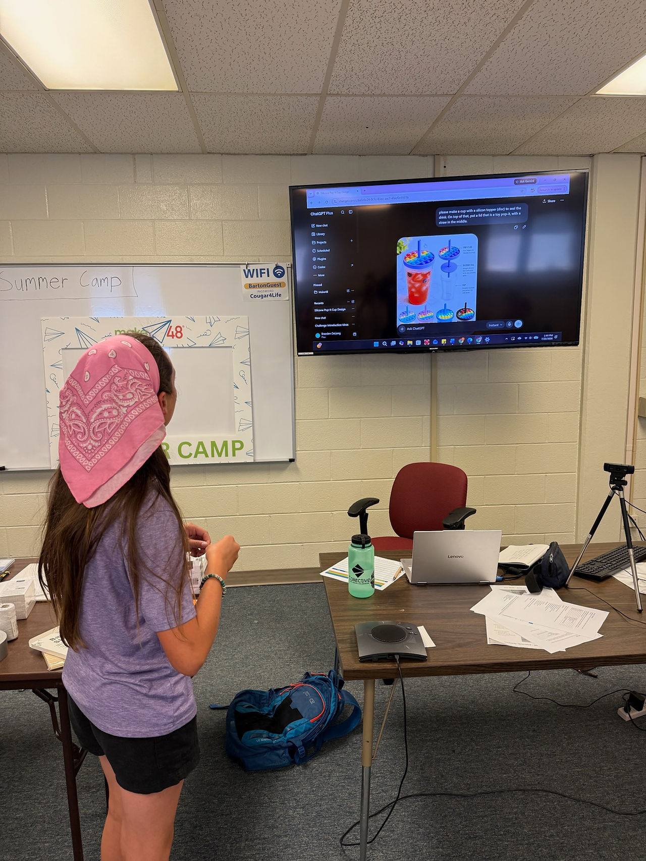 Make48 Summer Camp students in Great Bend, Kansas at Barton Community College